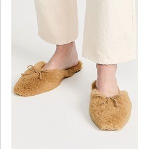 STAUD Gina Shearling Mules Size 36.5